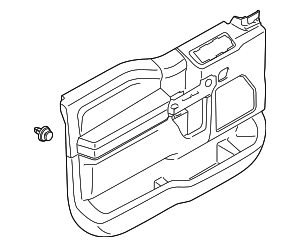LC3Z2823943KA - : Door Trim Panel for Ford: F-250 Super Duty, F-350 Super Duty, F-450 Super Duty Image