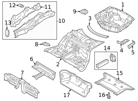 Rear Floor & Rails for 2012 Audi A8 Quattro #0