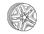 7HL09GSAAB - : Wheel, Alloy for Ram: ProMaster 1500, ProMaster 2500, ProMaster 3500 Image