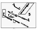 34110AA132 - Steering: Rack And Pinion Assembly for Subaru: Impreza, Legacy Image