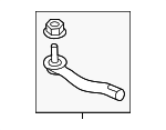 D86404AF1B - Steering: Outer Tie Rod for Nissan: Kicks, Kicks Play, Sentra, Versa Image