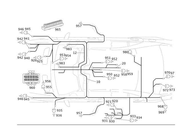 2214402836 - Electrical System: Electrical Wiring Harness for Mercedes-Benz Image image