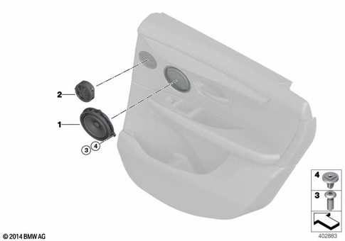 Single Parts Loudspeaker for 2019 BMW 228iX #2