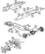 52013534AA - Brakes: Parking Brake Extension Cable for Mopar Image