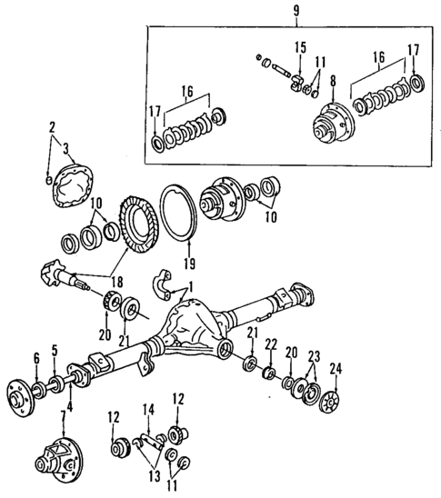 Rear Axle for 2002 Mazda B3000 #0
