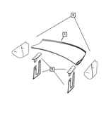 68050022AB - Exterior Ornamentation: Rear Tailgate Wing Kit for Mopar Image image