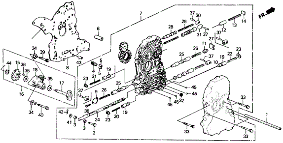 AT Main Valve Body for 1988 Honda Prelude #0
