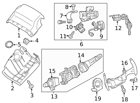 Shroud, Switches & Levers for 2025 Mitsubishi Eclipse Cross #0