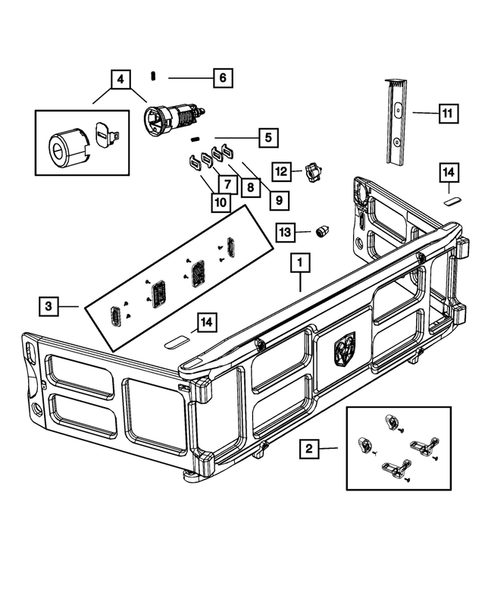 Pick-up Box and Fuel Filler Door for 2015 Ram 3500 #8
