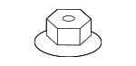 6505297AA - Body: Foot Rest Nut for Mopar Image