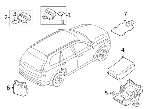 Communication System Components for 2019 Volvo XC90 #2