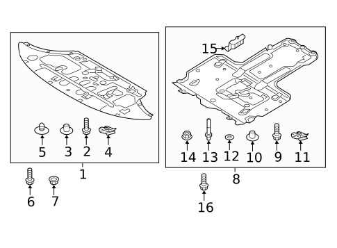 Under Cover & Splash Shields for 2017 Genesis G90 #0
