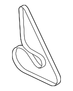 11287631824 - Cooling System: Alternator Belt for BMW: 530i, 540i, 550i, 550i GT, 550i GT xDrive, 550i xDrive, 650i, 650i Gran Coupe, 650i xDrive, 650i xDrive Gran Coupe, 750i, 750i xDrive, 750Li, 750Li xDrive, Alpina B6 xDrive Gran Coupe, Alpina B7, Alpina B7 xDrive, Alpina B7L, Alpina B7L xDrive, Alpina B8 Gran Coupe, Alpina XB7, M550i xDrive, M850i xDrive, M850i xDrive Gran Coupe, X5, X6, X7 Image