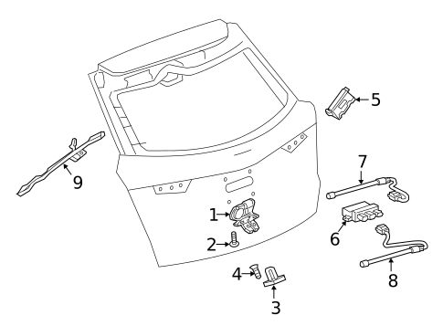 Lock & Hardware for 2018 Cadillac XT5 #2
