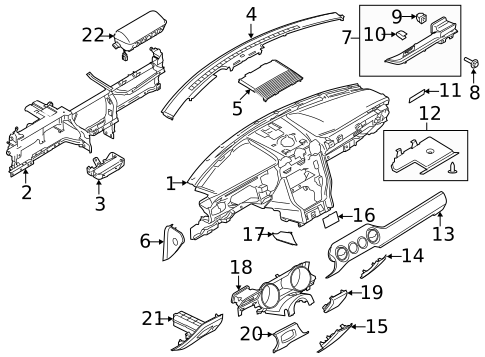 Instrument Panel for 2015 Ford Mustang #0