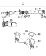 68229900AA - Propeller Shafts and U-Joints: Drive Shaft for Dodge: Ram 2500, Ram 3500 Image