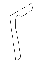 87643CD000 - Body: Seat Back Reinforcement Plate for Nissan Image