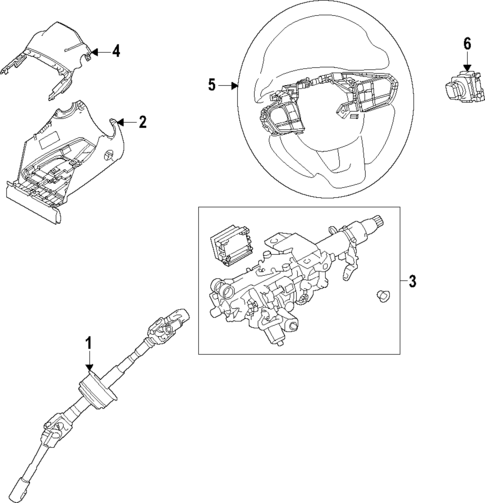 Steering Column for 2024 Subaru Solterra #0