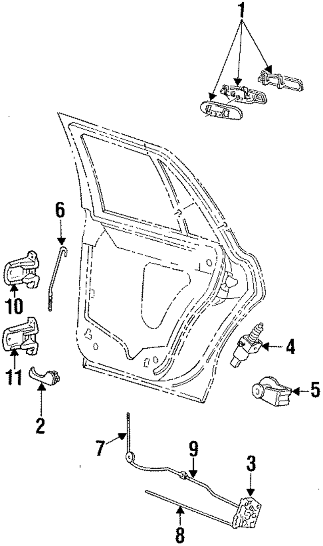 F8AZ5421818AAA - : Interior Door Handle for Ford Image