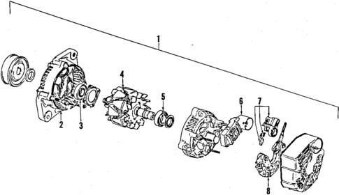Alternator for 1997 Suzuki Sidekick #0