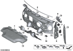 51489462142 - Vehicle Trim: Sound Insulation, Hood for BMW Image