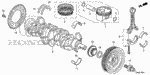 130205A2A10 - Engine: PISTON SET (STD) (B) for Honda Image
