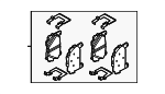 58101T6A30 - Brakes: Brake Pads for Hyundai Image