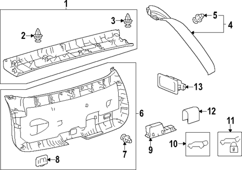 Interior Trim for 2025 Lexus RX350h #0