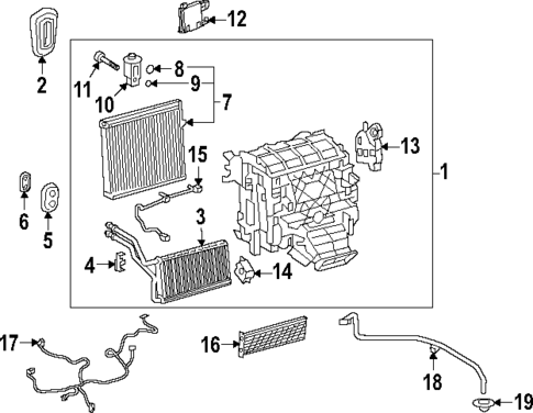 Evaporator & Heater Components for 2025 Lexus RX350h #0