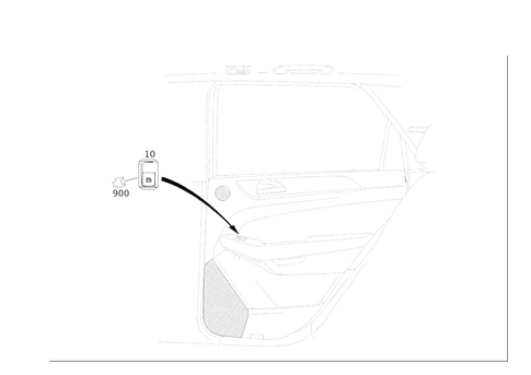 Switch in Rear Door Trim for 2016 Mercedes-Benz GLE400 #0