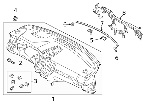 Instrument Panel for 2022 Volvo XC60 #0