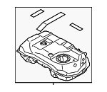 1700B668 - Fuel System: Fuel Tank Assembly for Mitsubishi: Eclipse Cross, Outlander Image