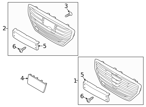 Grille & Components for 2015 Hyundai Genesis #0