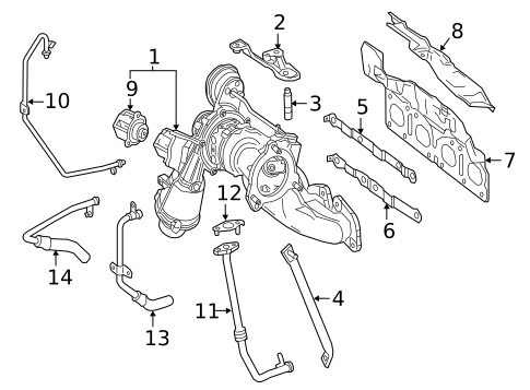 Turbocharger & Components for 2017 Mercedes-Benz Metris #2