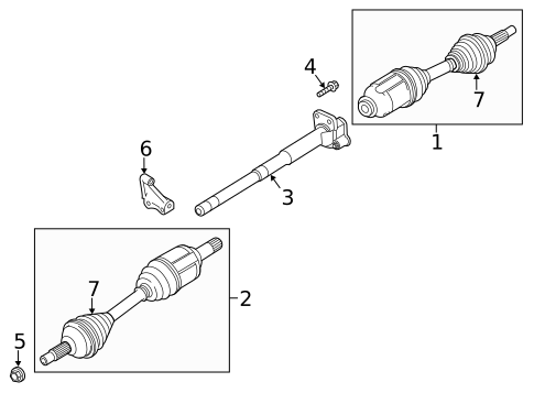 CV Components for 2011 Ford Flex #0