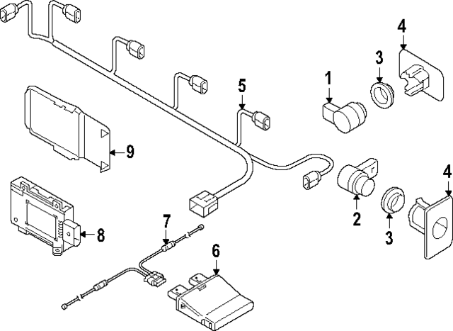 4KE971104AH - Body: Wire Harness for Audi Image