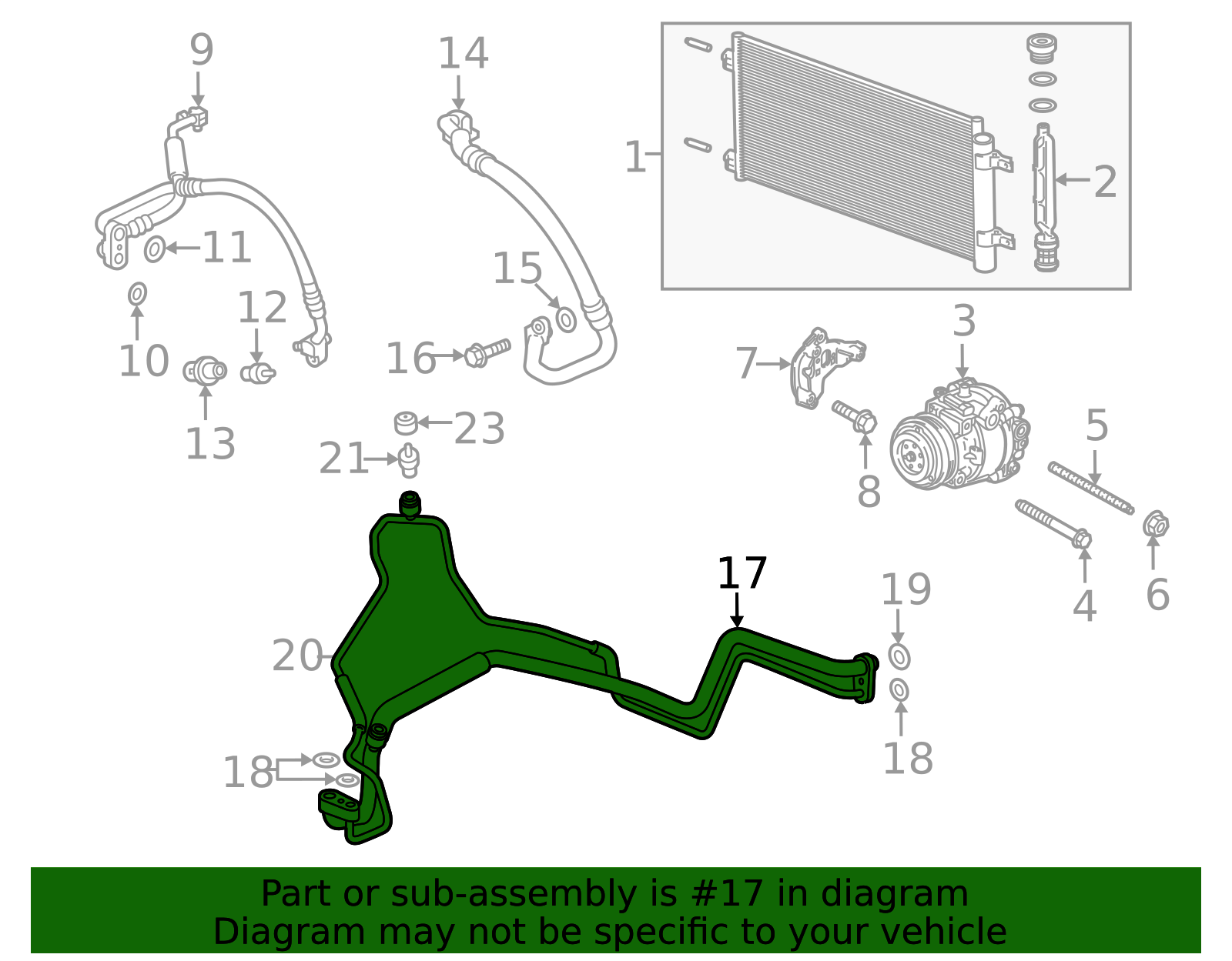 2019-2022 GM Air Conditioning Evaporator Hose - OEM #95422880 | GM ...