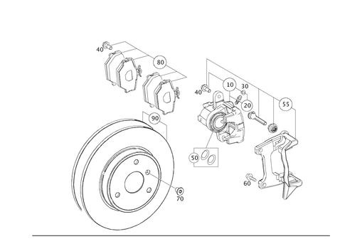Front Wheel Brake for 2019 Smart EQ fortwo #0