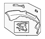 T2R18961LML - Body: Bumper Cover for Jaguar: F-Type Image