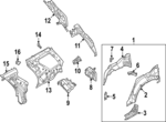 G67566SAMA - : Inner Wheelhouse Front Extension for Nissan Image