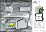 61368373700 - Vehicle Electrical System: Relay, Make Contact, White Green for BMW Image