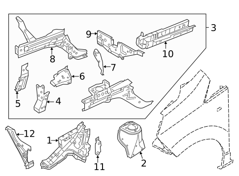 Structural Components & Rails for 2017 Chevrolet City Express #0