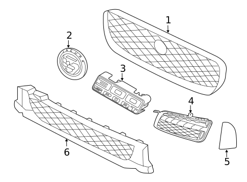 Grille & Components for 2019 Jaguar XF #0