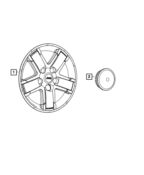 Wheel Covers and Center Caps for 2011 Jeep Liberty #0