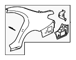 2236307905 - Body: Quarter Panel Assembly for Mercedes-Benz Image