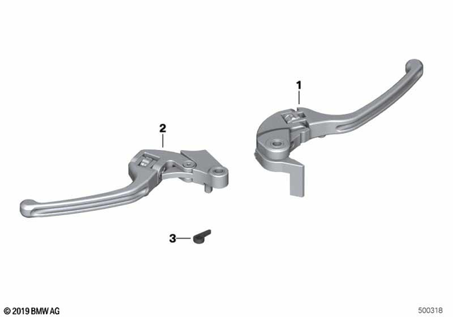 77227727756 - : Hp Parking Brake Lever, Folding for BMW-Motorrad Image
