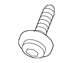 N10124306 - Cooling System: Lift-gate Pull Handle Screw for Porsche: 718 Boxster, 718 Cayman, Cayenne, Cayman, Macan, Panamera Image