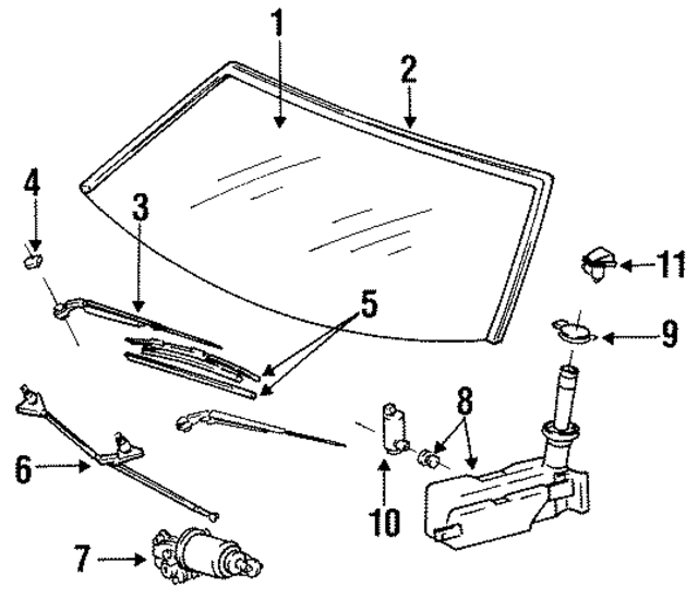 852221G100 - : Wiper Blade for Toyota Image