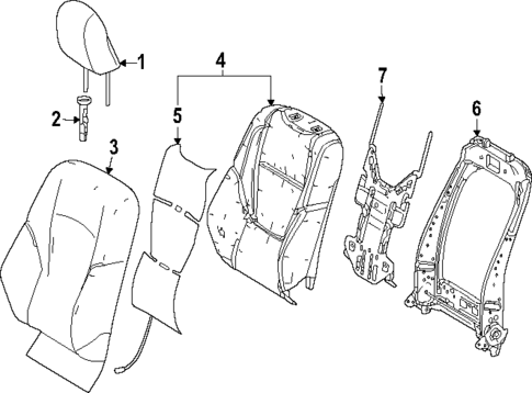 Passenger Seat Components for 2025 Toyota 4Runner #3