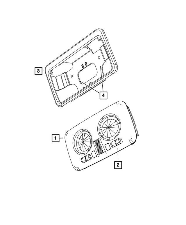 « 1RY67JW4AC –  : Plafonnier Lampe pour Mopar Image »